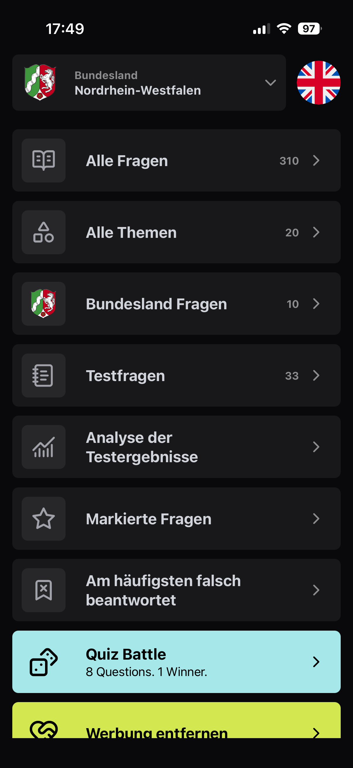 Leben in Deutschland 310Fragen