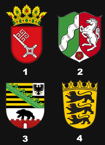 Welches Wappen gehört zum Bundesland Nordrhein-Westfalen?