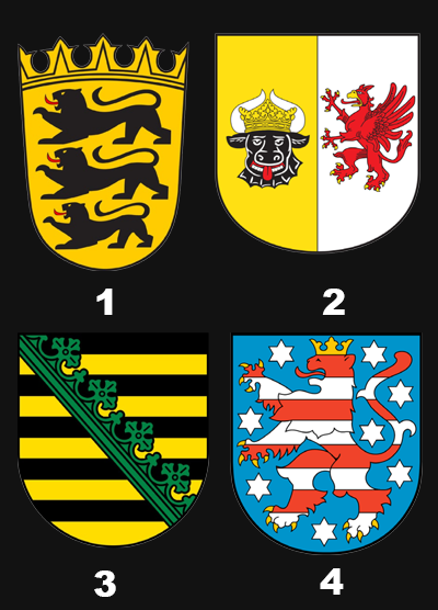 Welches Wappen gehört zum Freistaat Thüringen?