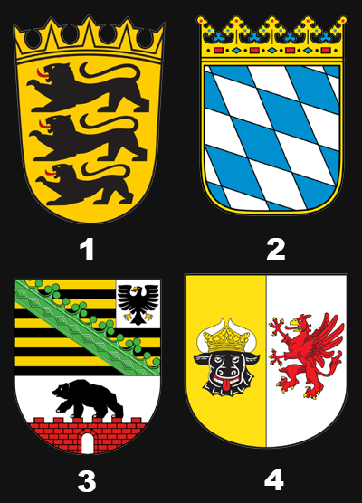 Welches Wappen gehört zum Freistaat Bayern?