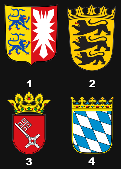 Welches Wappen gehört zur Freien Hansestadt Bremen?
