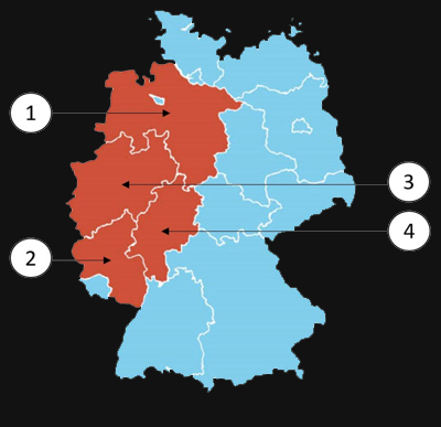 Welches Bundesland ist Nordrhein-Westfalen?