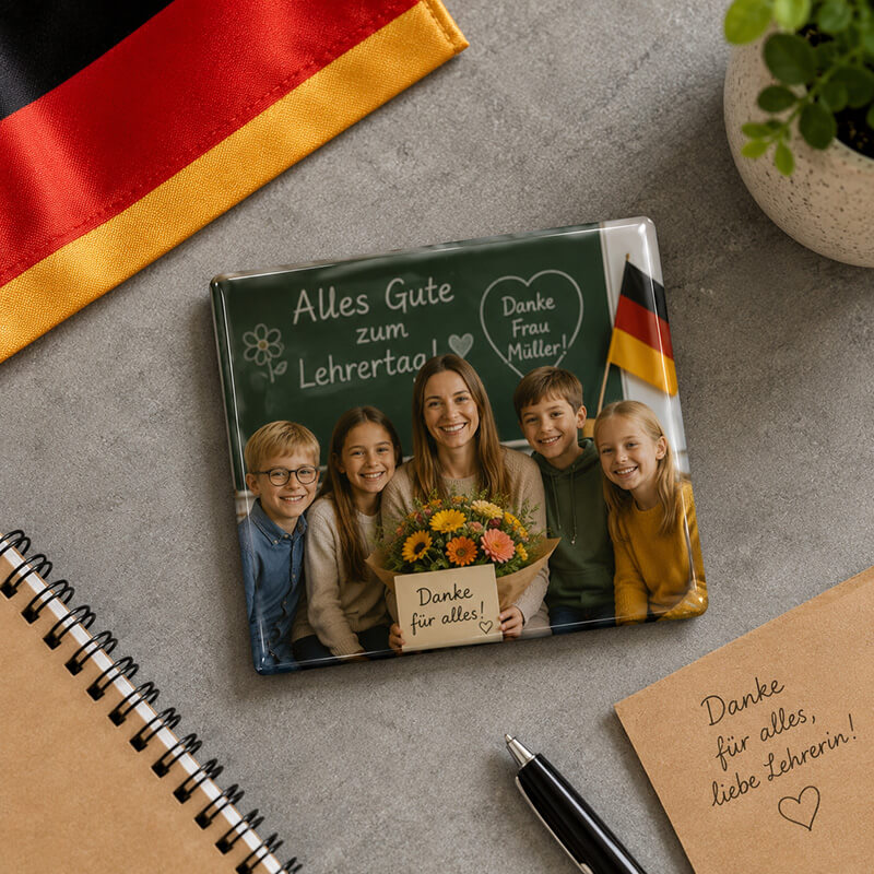 Fotomagnet als Geschenk für eine Lehrerin